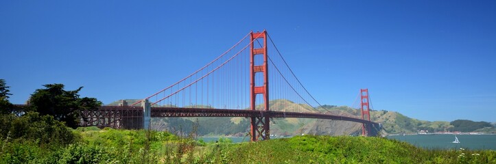 Golden Gate Bridge in San Francisco from May 2, 2017, California USA