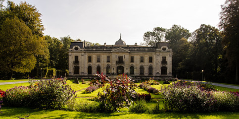 Enghien Castle, also known as Empain Castle, in Enghien, Belgium