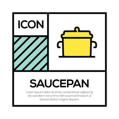 SAUCEPAN ICON CONCEPT