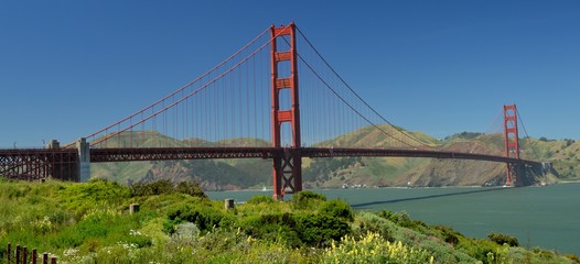 Golden Gate Bridge in San Francisco from May 2, 2017, California USA