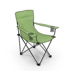 Folding Camp chair isolated on white Background
