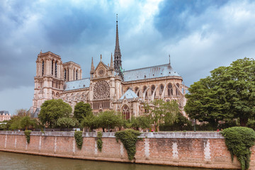 Fototapeta na wymiar Cathedral of Notre Dame de Paris