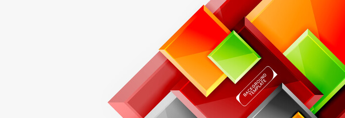 Obraz premium Abstract square composition for background, banner or logo