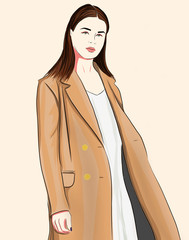 Woman fashion illustration