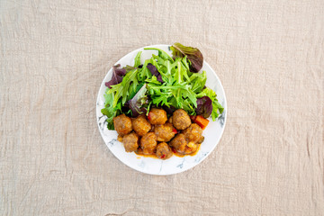 Traditional delicious couscous beef balls