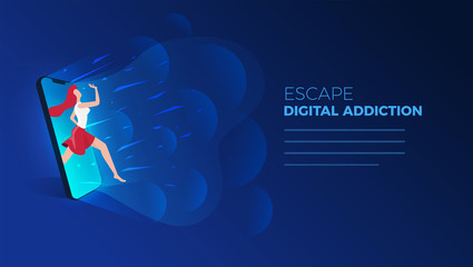 Escape from smart phone