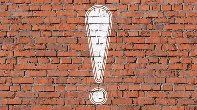 Attention mark. Looping footage has 4K resolution. Prores 4444.