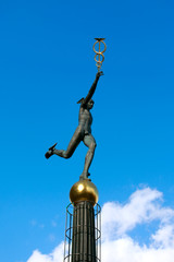 Sculpture of Hermes  near the International trade center of Moscow