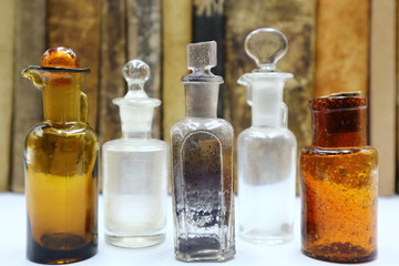Antique Medicine Bottles, 1800s Victorian Era