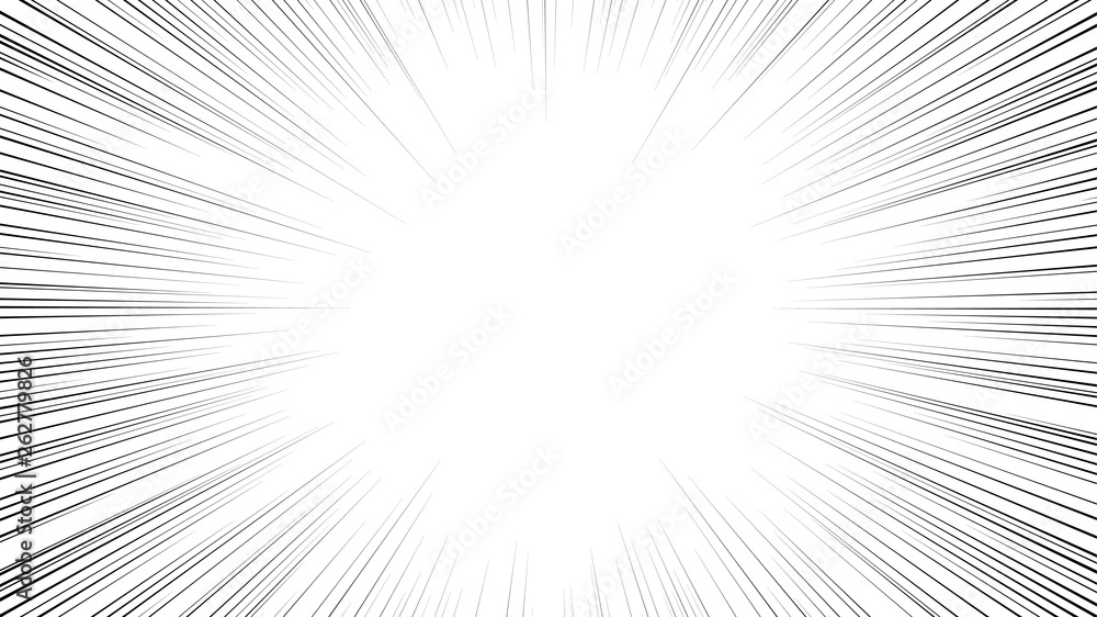 Poster radius speed lines vector backround