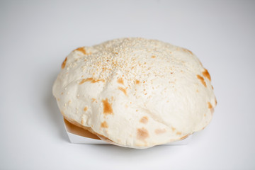 close up with delicious traditional pita
