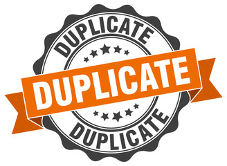 duplicate stamp. sign. seal