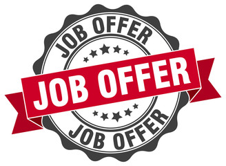 Fototapeta premium job offer stamp. sign. seal