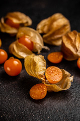 Physalis fruit with husk