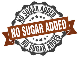 Obraz premium no sugar added stamp. sign. seal