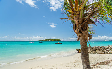 Panorama plage de la Datcha Les Gosier Grande Terre Guadeloupe France