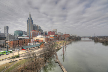 Fototapeta premium View of the Nashville, Tennessee skyline