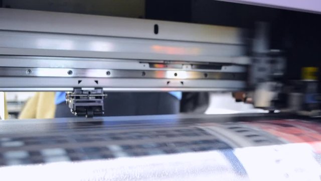 Large format printer works
