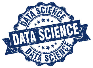 Fototapeta premium data science stamp. sign. seal