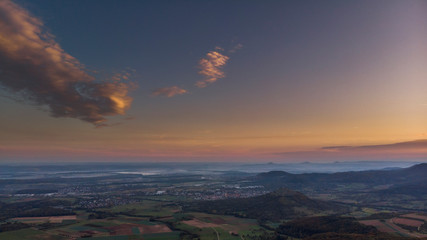 Sonnenuntergang - Panorama - Luftbild