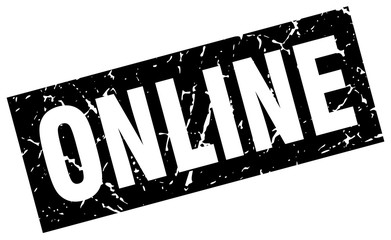 square grunge black online stamp