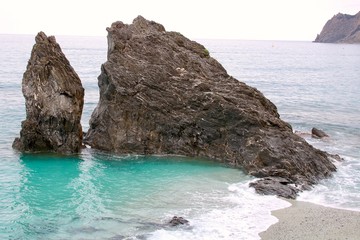 rock in the sea