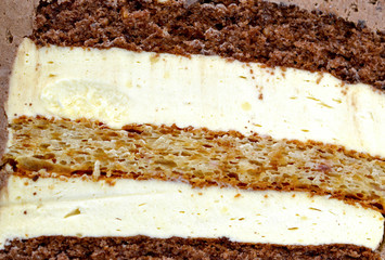 texture of a cake close up