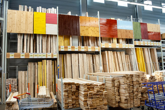 Store with variety of timber for construction and repair.