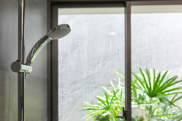 new shower in bathroom