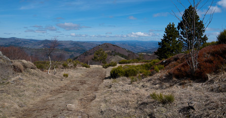 Landschaft um den Mont Gerbier de Jonc in den Monts d'Ardeche