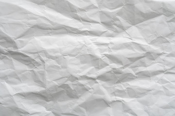 Obraz premium Crumpled white paper background texture