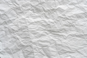 Crumpled white paper background texture