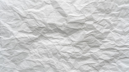 Crumpled white paper background texture