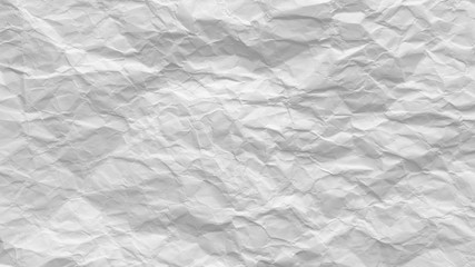 Crumpled white paper background texture