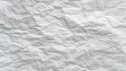 Crumpled white paper background texture