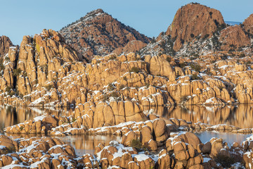 Winter Landscape Watson Lake Prescott Arizona