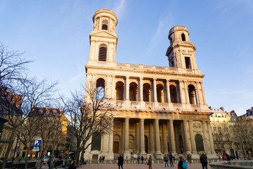 Naklejka premium Saint-Sulpice church - Paris, France