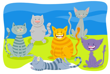 cats and kittens animal characters group