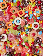 Fototapeta na wymiar Colorful sweets background