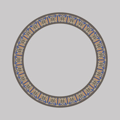 Colored Frame with vector abstract Art Nouveau style