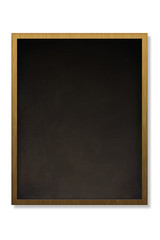 Blank chalk board black