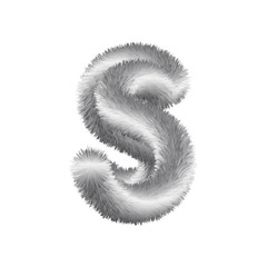 Fluffy Colored Typography 3D Letters