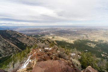 Fototapeta premium Aerial view of Boulder, Colorado