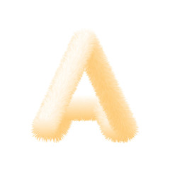 Fluffy Colored Typography 3D Letters