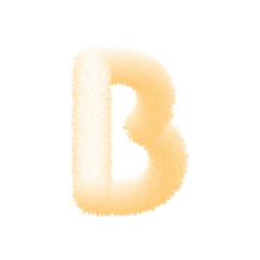 Fluffy Colored Typography 3D Letters