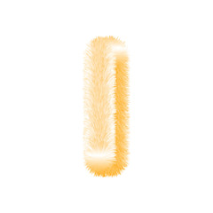 Fluffy Colored Typography 3D Letters