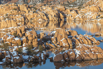 Winter Landscape Watson Lake Prescott Arizona