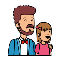 father with daughter characters