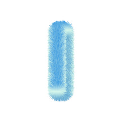 Fluffy Colored Typography 3D Letters