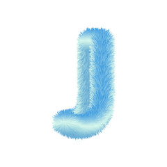 Fluffy Colored Typography 3D Letters